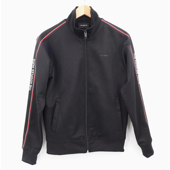 The Kooples Men's Paris Full Zip Black Sweatshirt Track Jacket Sz XS
